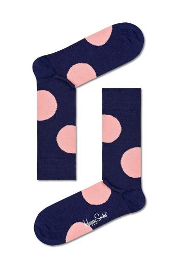 Ponožky s prímesou vlny Happy Socks tmavomodrá farba