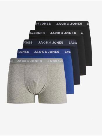 Boxerky pre mužov Jack & Jones - čierna, tmavomodrá, sivá