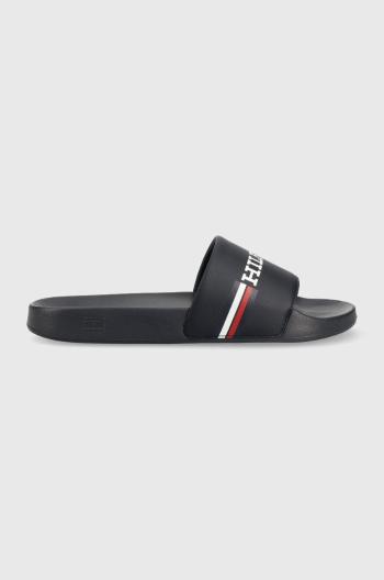 Šľapky Tommy Hilfiger CORPORATE FLAG POOL pánske, tmavomodrá farba, FM0FM04613