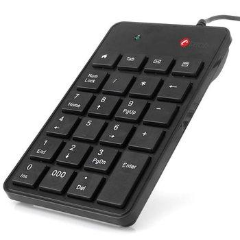 C-TECH klávesnice numerická KBN-01, 23 kláves, USB slimblack KBN-01
