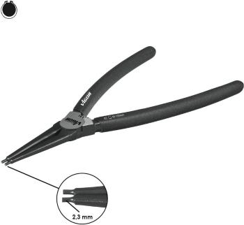 Vigor V2792 kliešte na poistné krúžky Vhodné pre vonkajšie krúžky  40-100 mm Tvar hrotu rovný