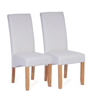 Jedálenská stolička DINNER biela, set 2 ks (3350)