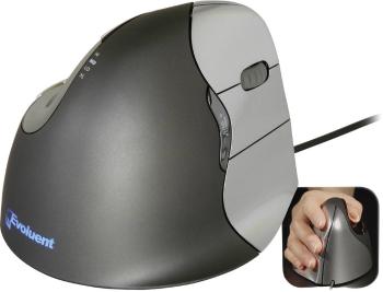 Evoluent Vertical Mouse 4 VM4R ergonomická myš USB optická čierna, strieborná 6 null 2800 dpi ergonomická