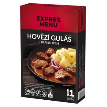 EXPRES MENU KM Hovädzí guláš s opečenými zemiakmi 1 porcia