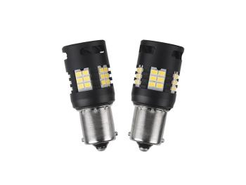 Autožiarovka LED BA15S 12V CARCLEVER 30LED 3020SMD biela 2ks