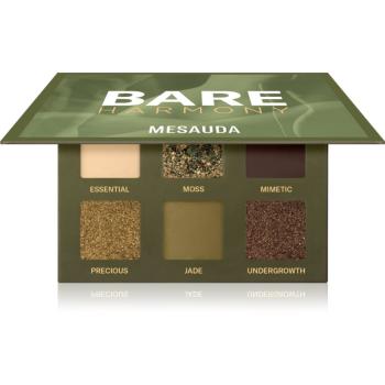 Mesauda Milano Bare Harmony paletka očných tieňov odtieň 205 Hidden Green 6x1 g