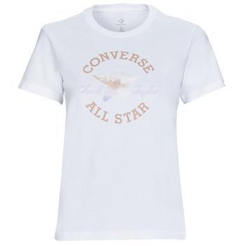 Converse  Tričká s krátkym rukávom FLORAL CHUCK TAYLOR ALL STAR PATCH  Biela