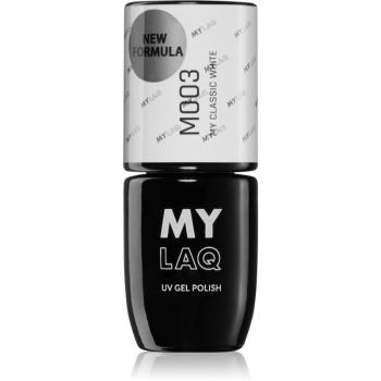 MYLAQ UV Gel Polish gélový lak na nechty odtieň My Classic White 5 ml