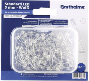 Barthelme  LED sortiment   prírodná biela guľatý 5 mm 10000 mcd 30 ° 20 mA 3 V
