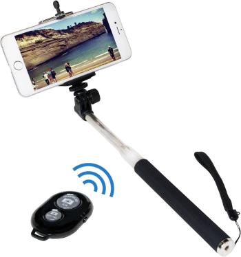 LogiLink BT0034 selfie tyč 8.7 cm 1/4" čierna, strieborná vr. remienku na ruku