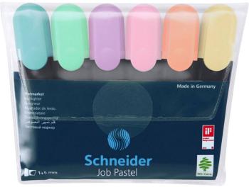 Schneider zvýrazňovač textu Textmarker Job pastell Etui 6 Stück 50-115097    1 ks