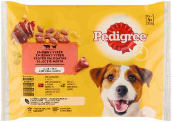 PEDIGREE Kapsička s hovädzím a hydinovým v želé 4pack