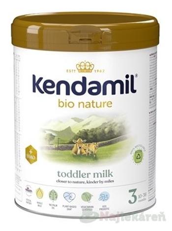 KENDAMIL BIO Nature 3 HMO+ následná mliečna dojčenská výživa (od ukonč. 10. mesiaca) 800 g