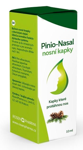 Pinio-Nasal Pinio - Nasal nosné kvapky s éterickými olejmi 10 ml