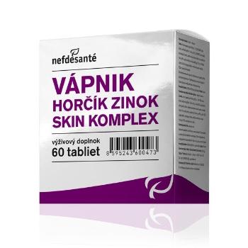 Nefdesanté Vápník, hořčík, zinek, skin komplex 60 kapsúl