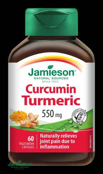 Jamieson Curcumin Turmeric 550 mg 60 kapsúl