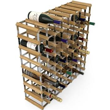 RTA stojan na 72 fliaš vína, svetlý dub – pozinkovaná oceľ/rozložený (WINE7160)