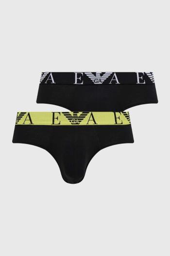 Slipy Emporio Armani Underwear pánske, čierna farba