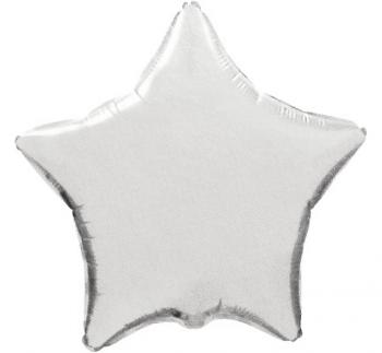 Flexmetal Fóliový balón Hviezda - strieborná