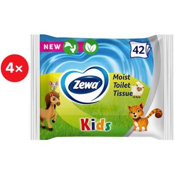 ZEWA Kids vlhčený toaletný papier (4× 42 ks) (TOPA332s4)