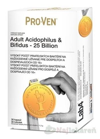 Pro-Ven Adult Acidophilus & Bifidus 25 Billion kapsúl 30 kapsúl