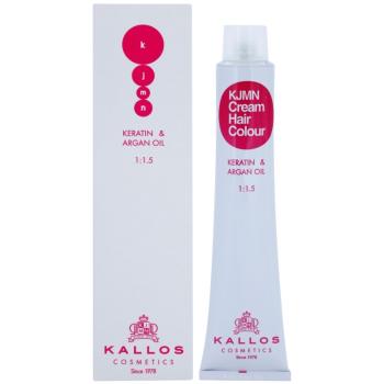 Kallos KJMN Cream Hair Colour Keratin & Argan Oil farba na vlasy s keratínom a argánovým olejom odtieň 7.0 Medium Blond 100 ml