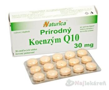 Naturica Prírodný KOENZÝM Q10 30 mg pomaranč 30 tabliet