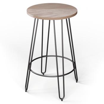 Blumfeldt Bistro stôl Hamilton Ø60cm Drevený oceľový rám