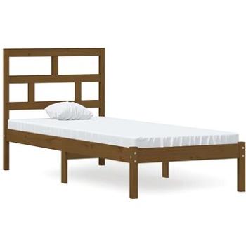 Rám postele medovo hnedý masívne drevo 75 × 190 cm Small Single, 3101181