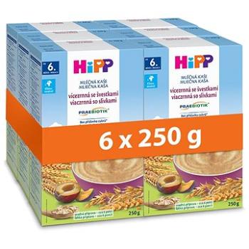 HiPP PRAEBIOTIK mliečna kaša viaczrnná so slivkami 6× 250 g (4062300400023)