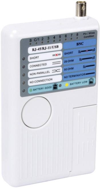 Velleman VTLAN7   Určený pre USB-A, USB-B, BNC, RJ45, RJ12, RJ11, RJ10