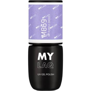 MYLAQ UV Gel Polish gélový lak na nechty odtieň My Purple Dress 5 ml