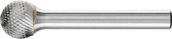 PFERD 21112876 frézovacie kolík tvrdokov guľa 12 mm Dĺžka 51 mm Vonkajší Ø 12 mm Pracovná dĺžka 10 mm Ø hriadeľa 6 mm 1