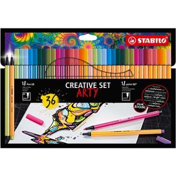 STABILO CREATIVE SET ARTY – Pen 68, point 88, puzdro 36 ks (4006381582360)