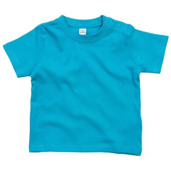Babybugz Jednofarebné dojčenské tričko - Tyrkysová | 18-24 mesiacov