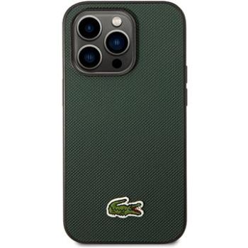 Lacoste Iconic Petit Pique Logo Zadný Kryt na iPhone 14 Pro Dark Green (LCHCP14LPVCE)