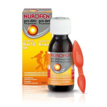 Nurofen pre deti 4% pomaranč sus.por.1 x 100 ml/4,0 g