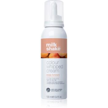 Milk Shake Colour Whipped Cream tónovacia pena pre všetky typy vlasov Rose brown 100 ml