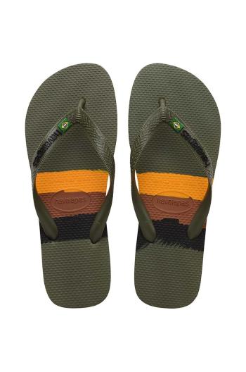 Žabky Havaianas BRASIL TECH zelená farba, 4147239.0869