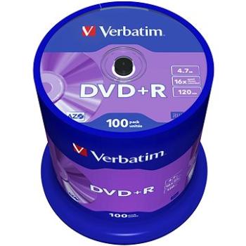 Verbatim DVD+R 16×, 100 ks CakeBox (43551)