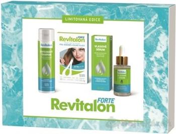Revitalon BOX Revitalon 30cps + Kofeínový šampón 250 ml + vlasové sérum 50 ml darčeková sada