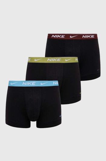 Boxerky Nike 3-pak pánske, čierna farba