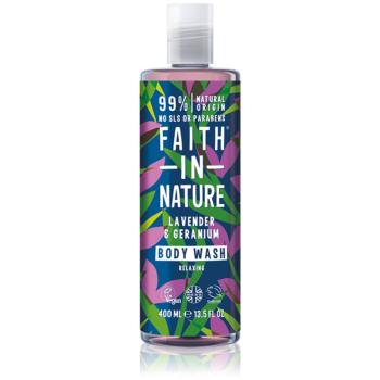 Faith In Nature Lavender & Geranium relaxačný sprchový gél 400 ml