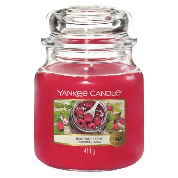 YANKEE CANDLE Classic Vonná sviečka stredná Red Raspberry 411 g