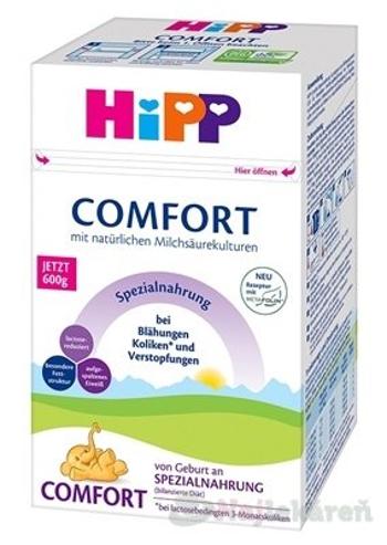 HiPP COMFORT špeciálna dojčenská výživa od narodenia, 600g