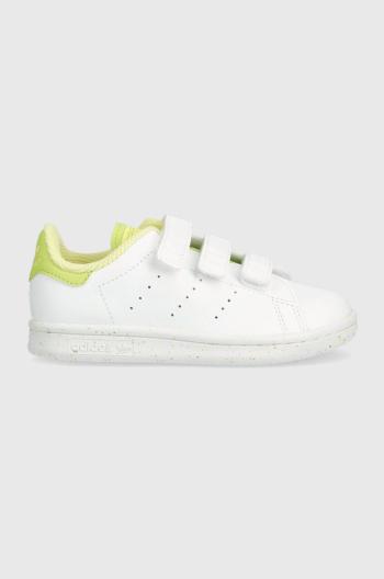 Detské tenisky adidas Originals STAN SMITH CF C x Disney biela farba