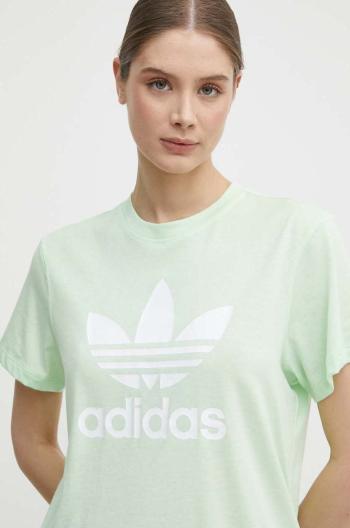 Tričko adidas Originals dámske, zelená farba, IN8436