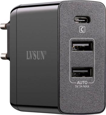 LVSUN Travel LS-QW45-PD USB nabíjačka do zásuvky (230 V) Výstupný prúd (max.) 6000 mA 3 x USB , USB-C ™ zásuvka USB Powe