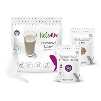 KetoMix Proteínový koktejl KetoMix 1 200 g – 40 porcií  (káva, lesné plody) (8594196636973)