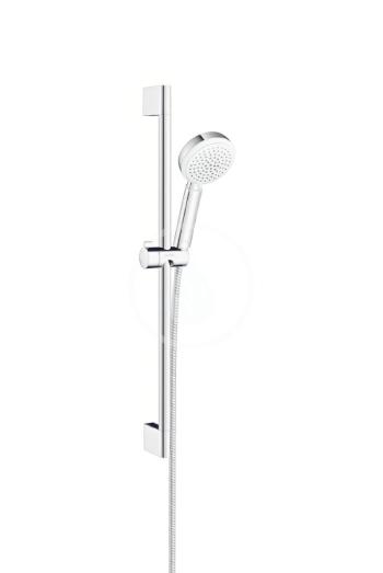 HANSGROHE - Crometta 100 Sprchová súprava Vario, sprchová tyč 650 mm, biela/chróm 26651400